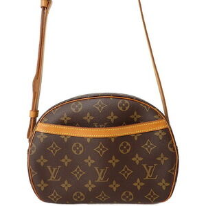 Louis Vuitton Monogram Leather Blois Shoulder Bag Brown